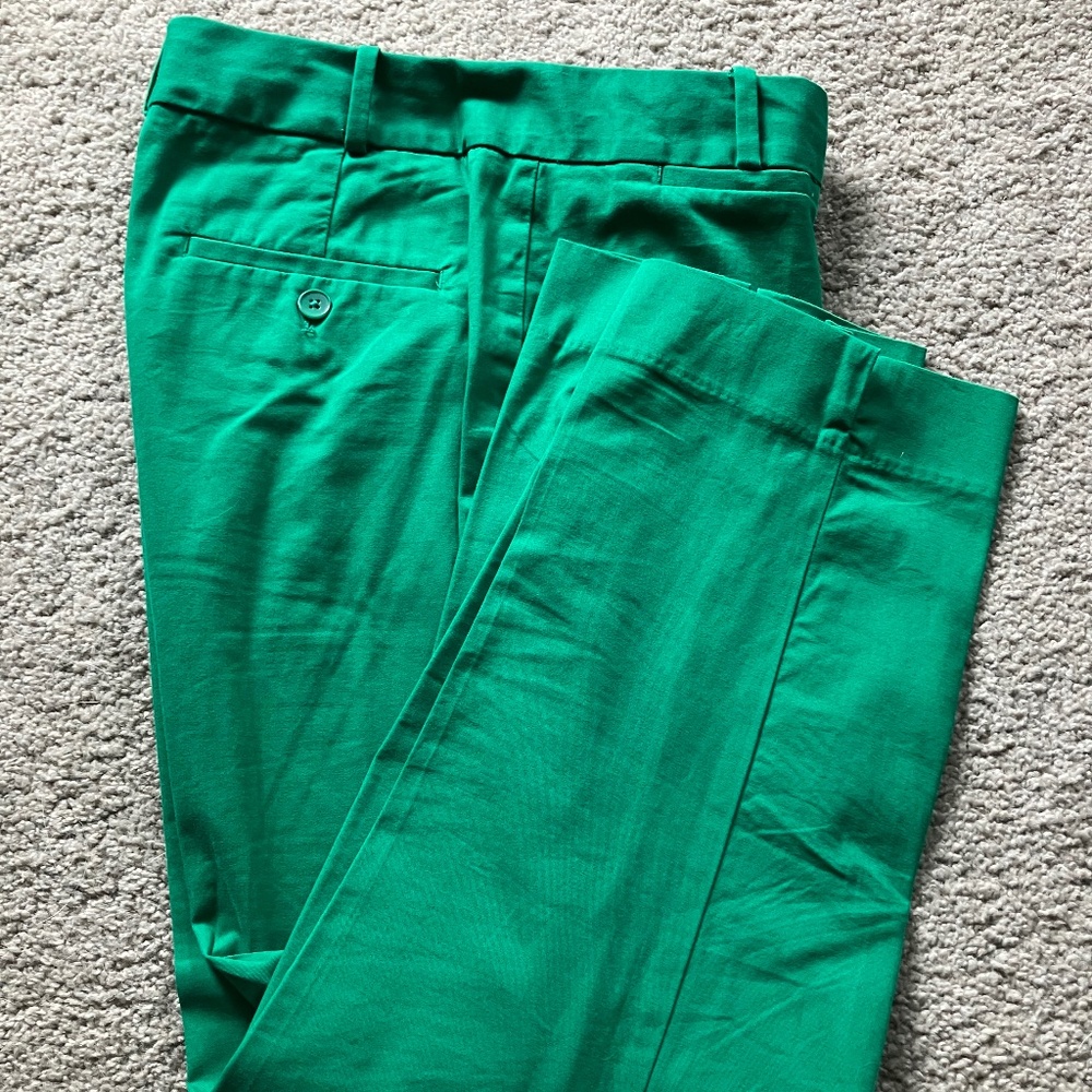 Talbots emerald green ankle pant